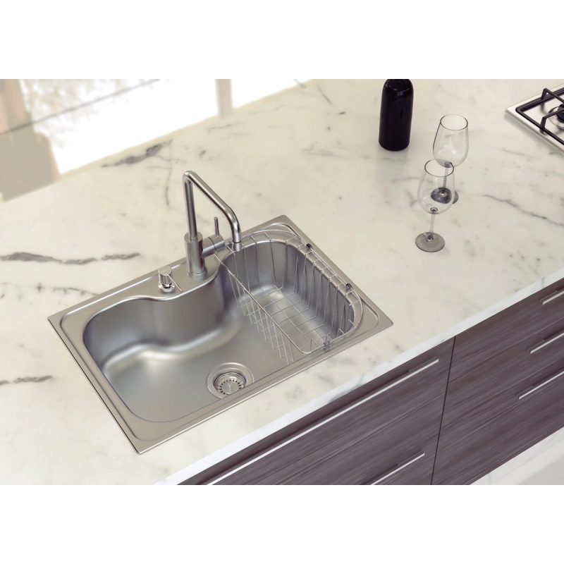 Cesto Aramado para Cubas de Sobrepor e Undermount Morgana 60 FX Tramontina em Aço Inox