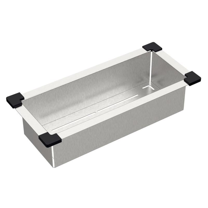 Cesto Coador Tramontina Design Collection Acessórios em Aço Inox com Acabamento Scotch Brite 19x43 cm